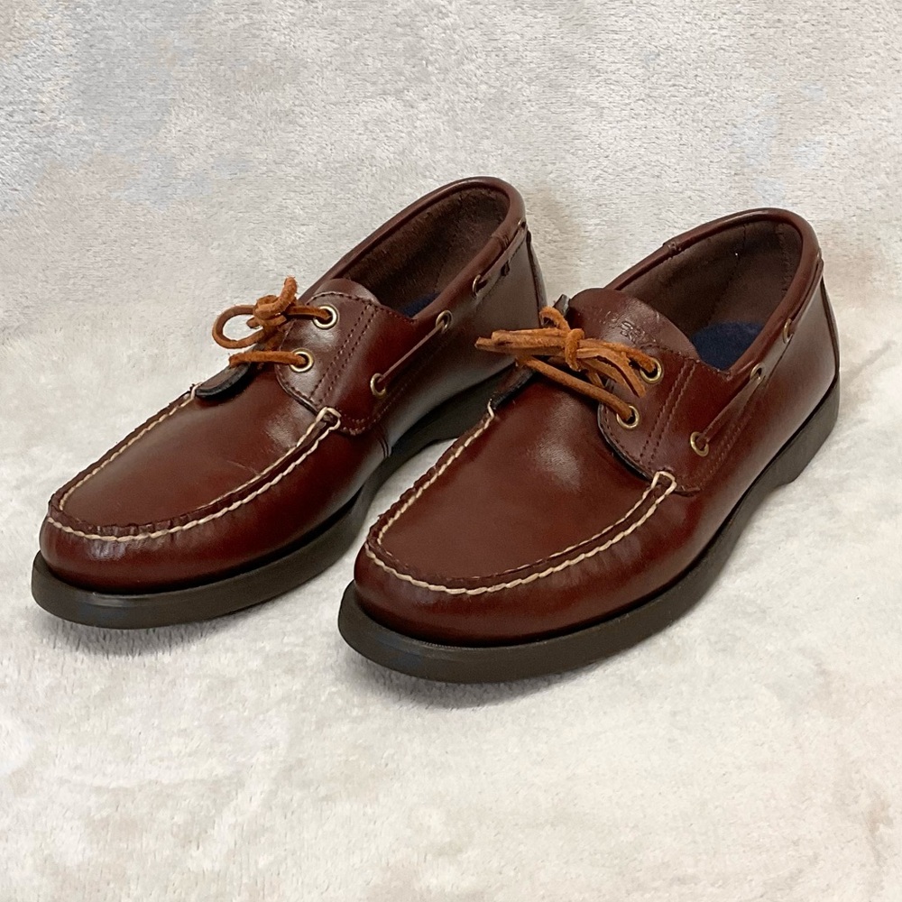 Polo Sport Ralph Lauren Brown Leather Boat Shoes Mens Sz 10D - Picture 3 of 6